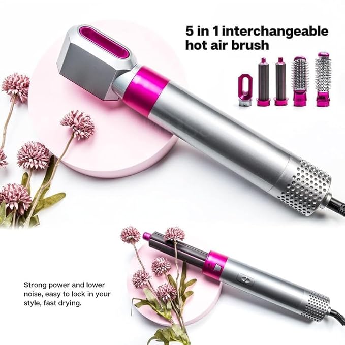 5 in 1 Hair Dryer Brush Hot Air Brush Styler Multifunctional Hair Comb Style Dryer Brush