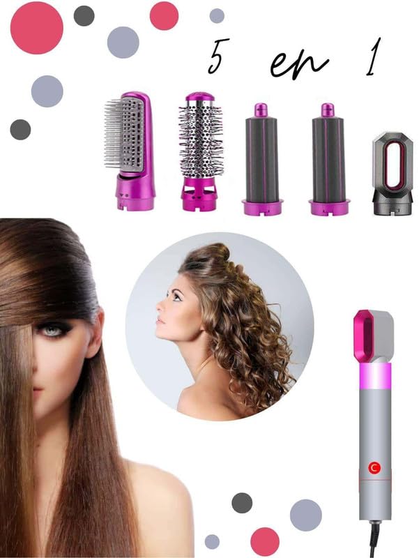 5 in 1 Hair Dryer Brush Hot Air Brush Styler Multifunctional Hair Comb Style Dryer Brush